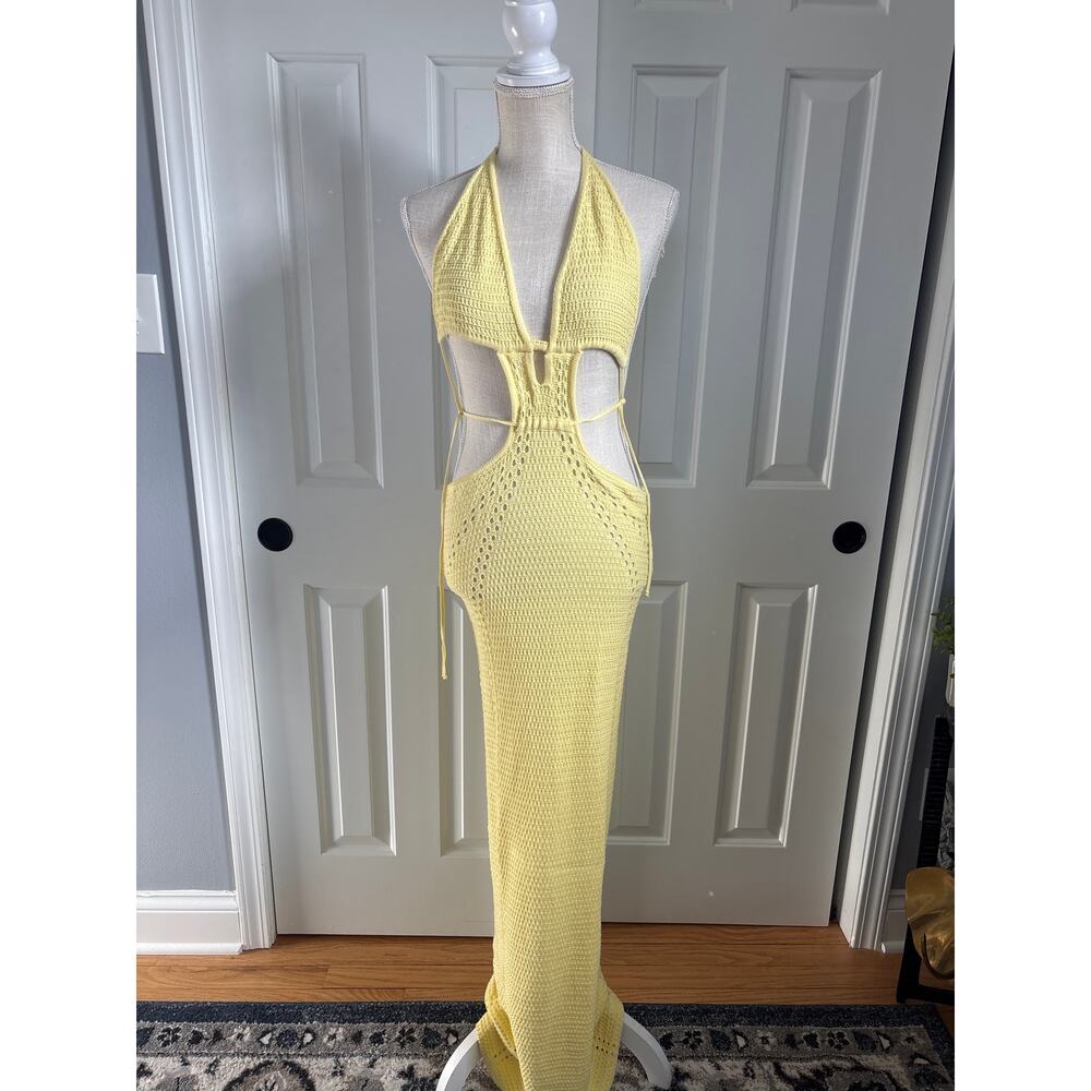 NWT Jonathan Simkhai Crocheted Maxi Dress Size 4